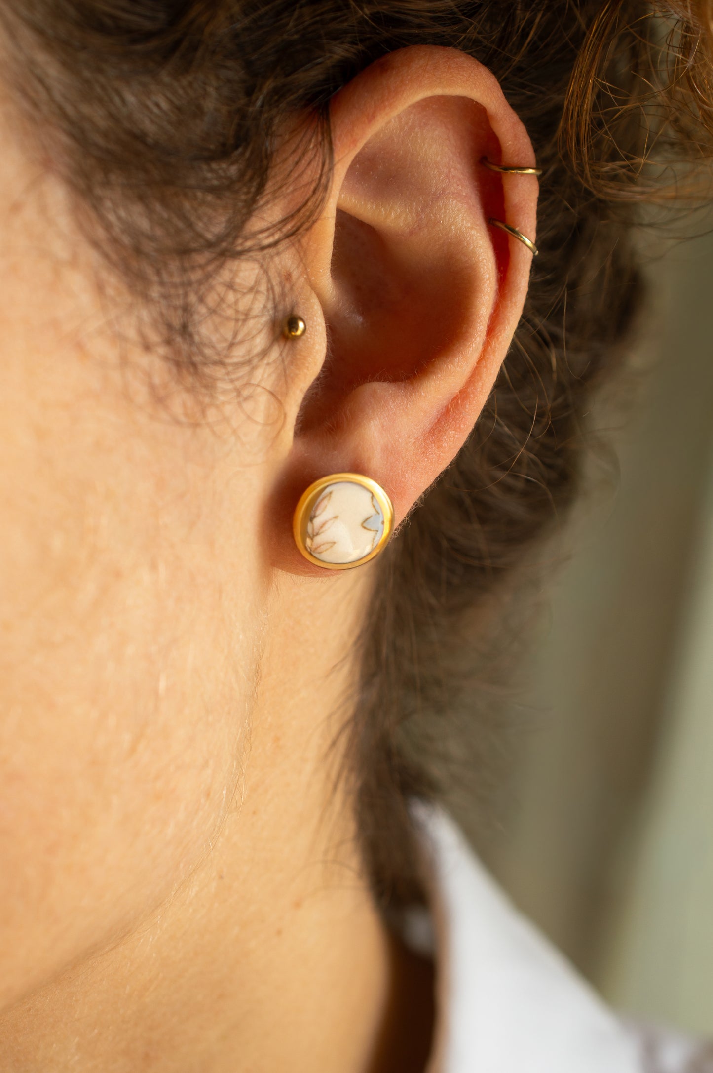 Pendientes Bombón Floral