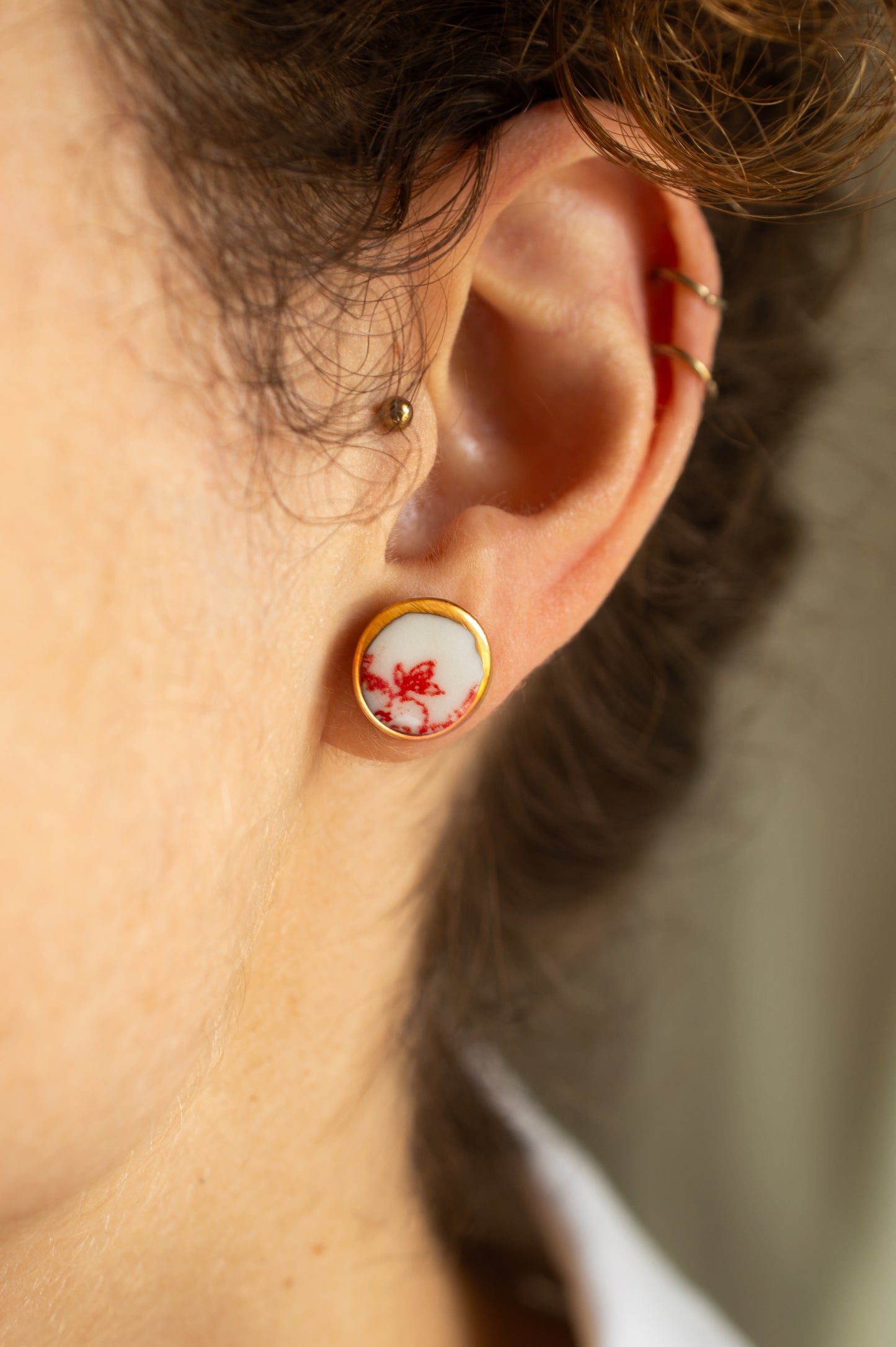 Pendientes Bombón Floral