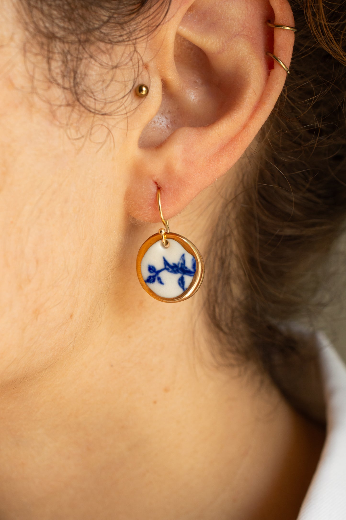Pendientes Redondo Floral