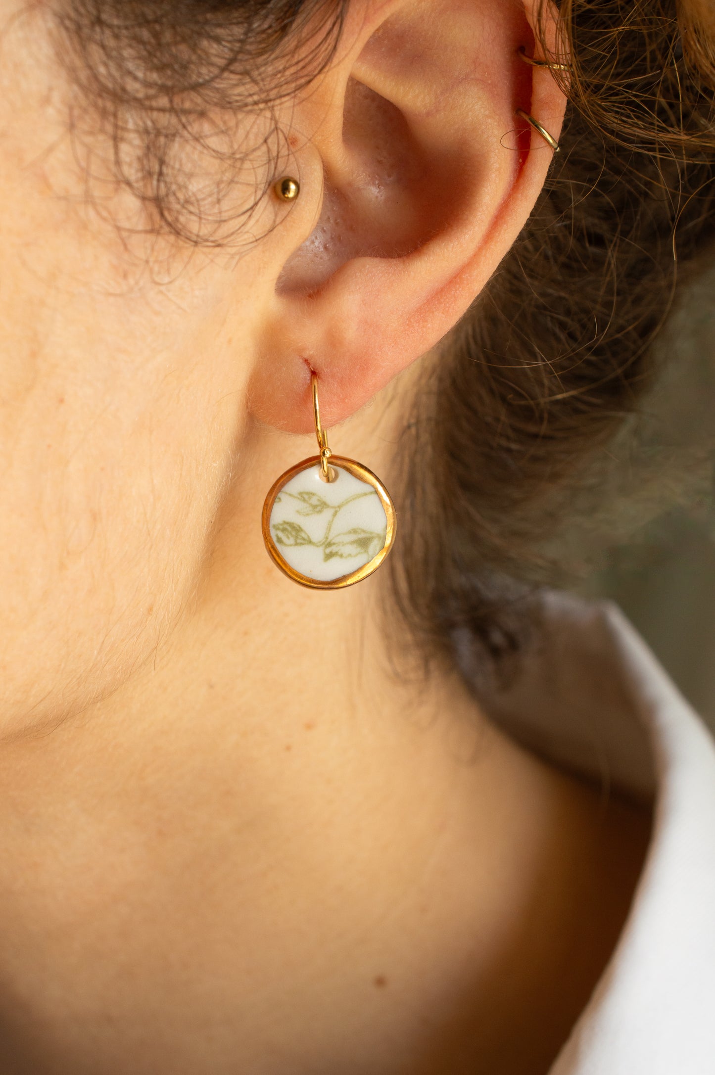 Pendientes Redondo Floral