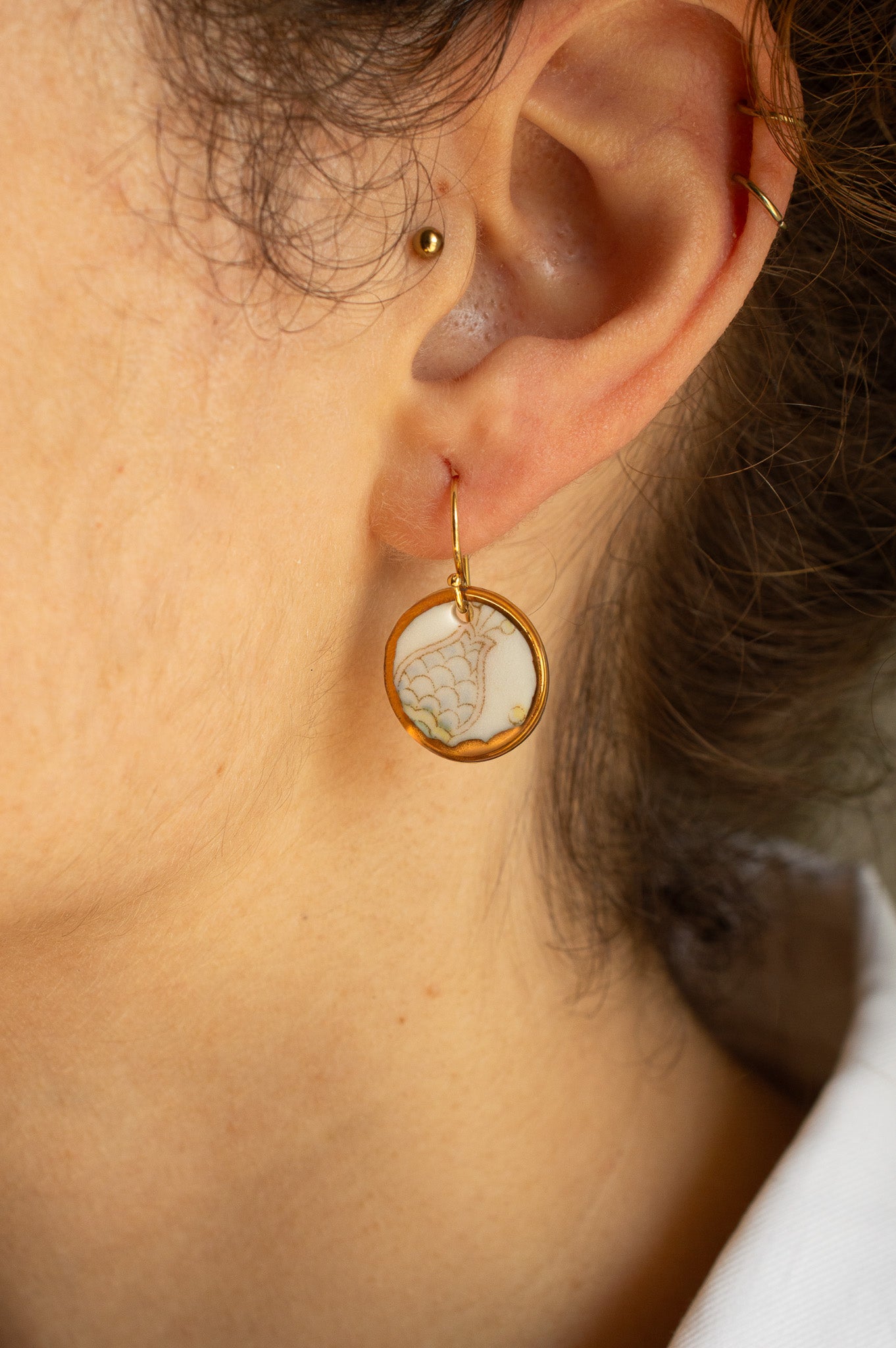 Pendientes Redondo Floral