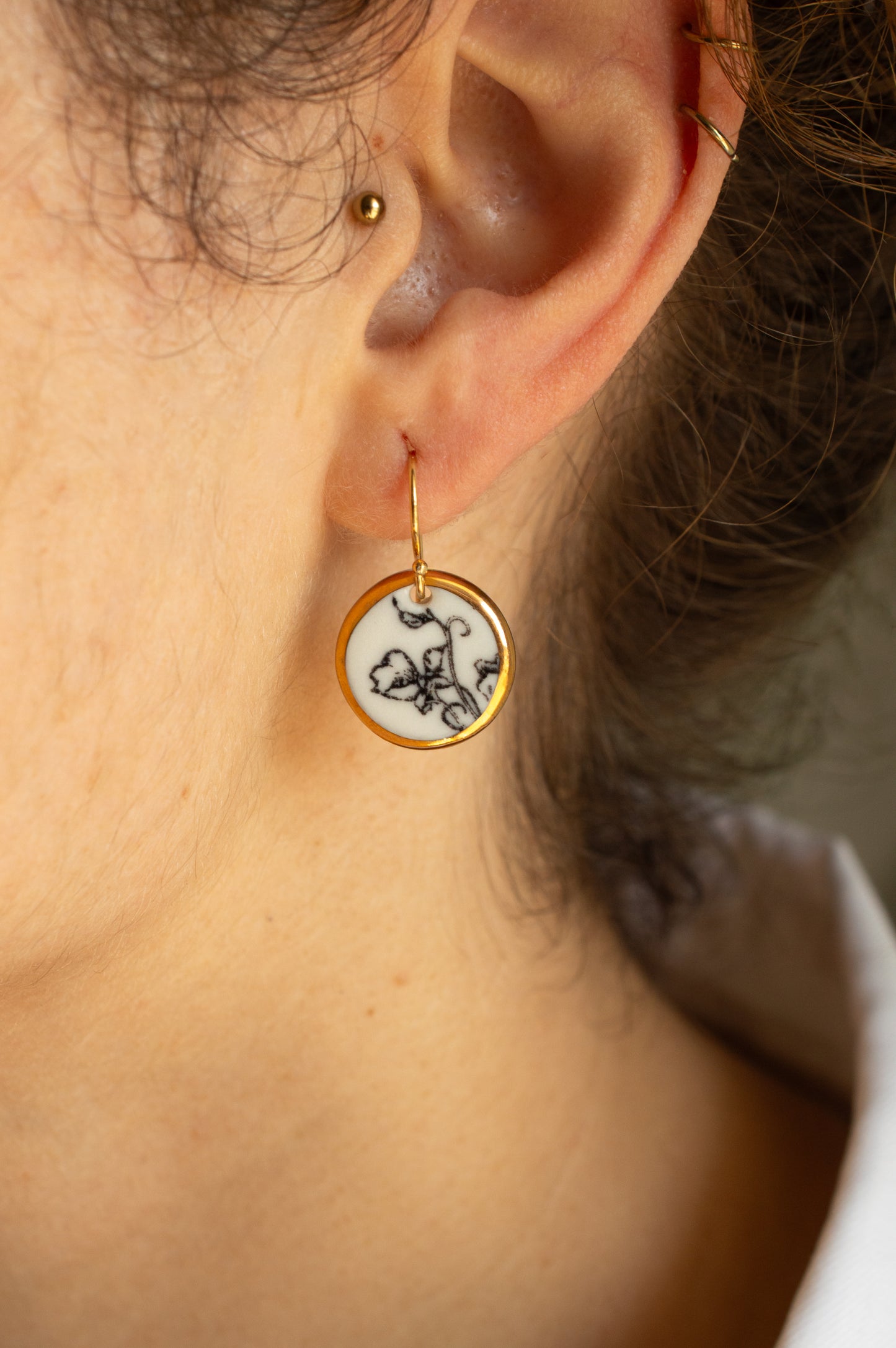Pendientes Redondo Floral