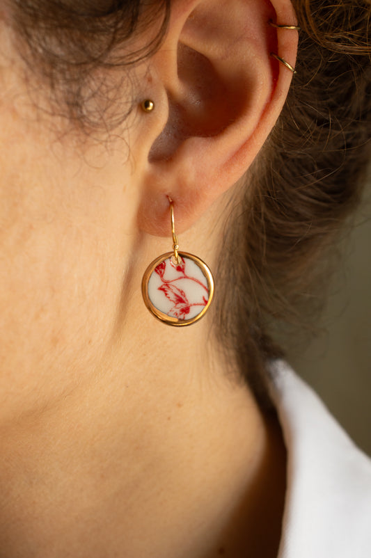Pendientes Redondo Floral